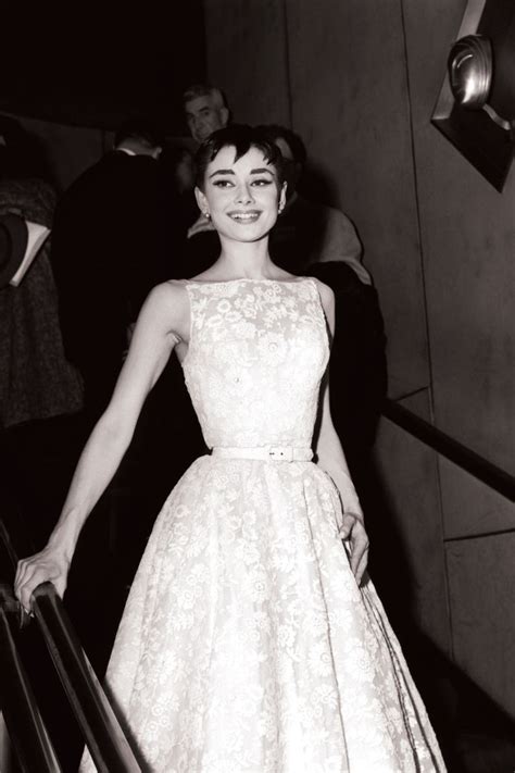 Audrey Hepburn satin dress